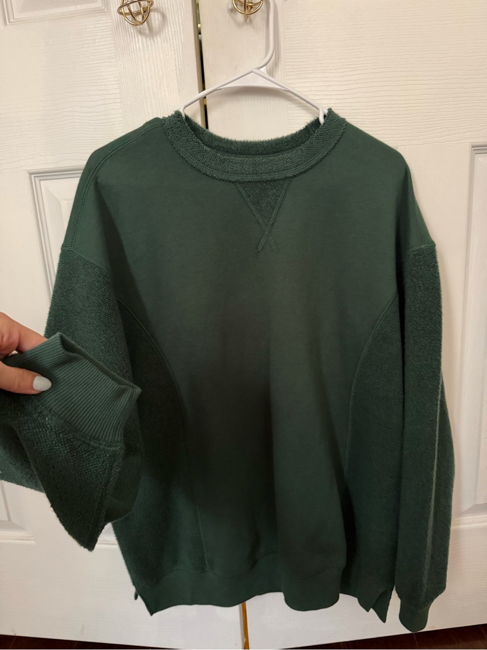 aerie Forest Green Crewneck Sweatshirt